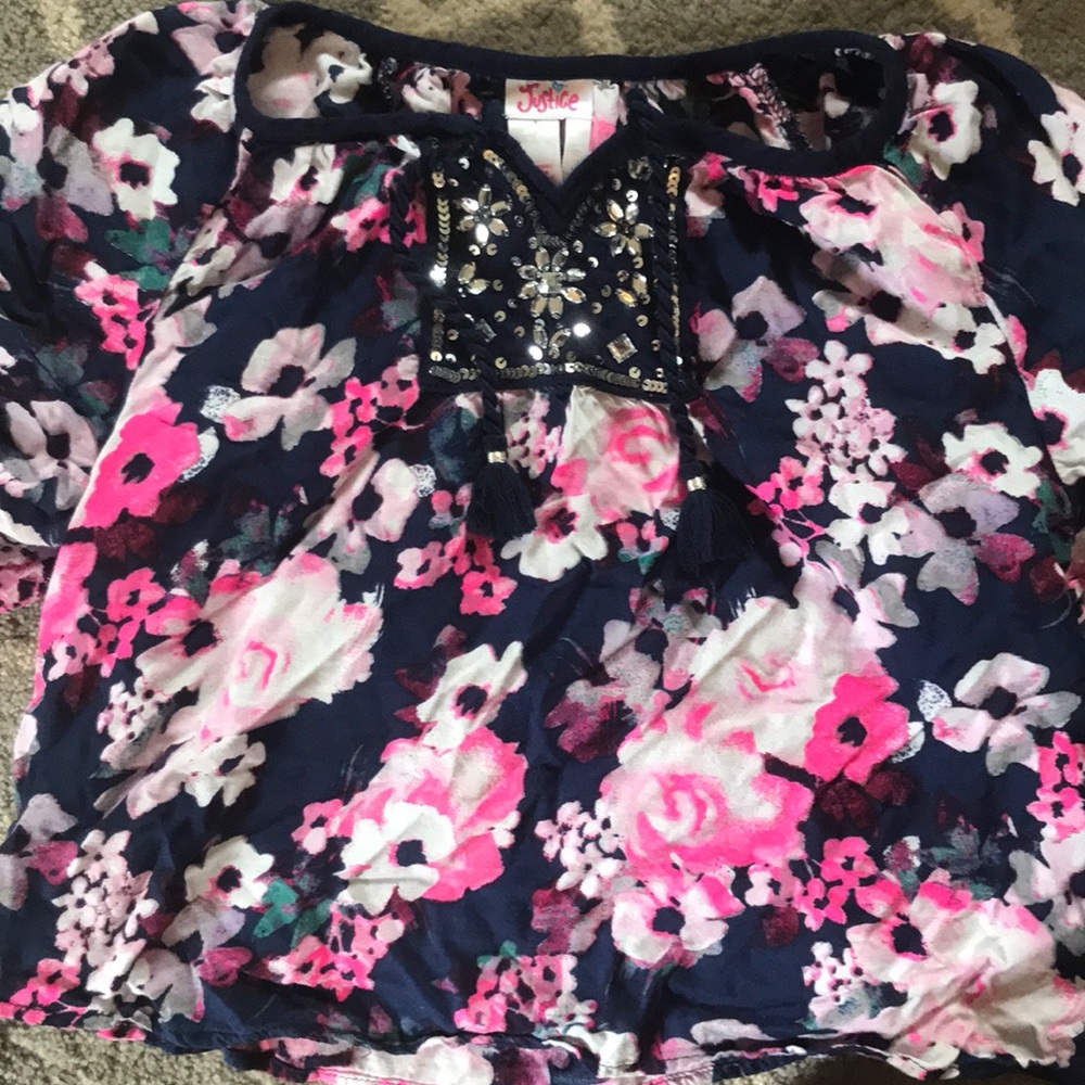 Little girls floral top